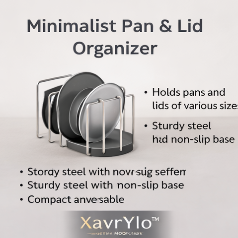 XavrYlo™ Minimalist Pan & Lid Organizer