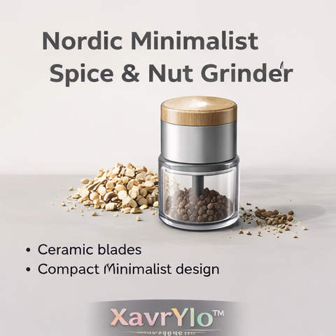 XavrYlo™ Nordic Minimalist Spice & Nut Grinder